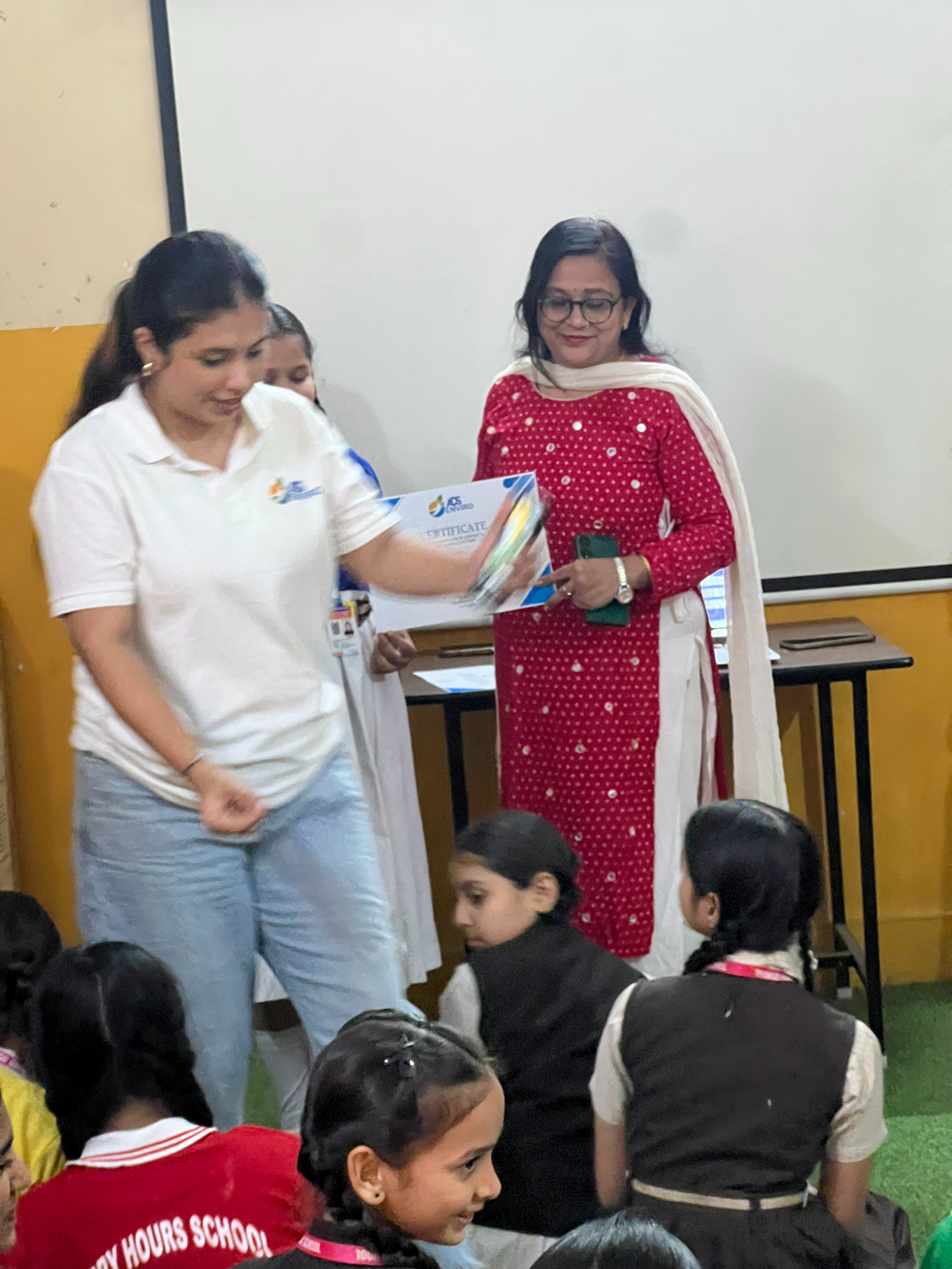 Environmental awareness program by ADS Enviro Group - Recycling education and waste management training session 1